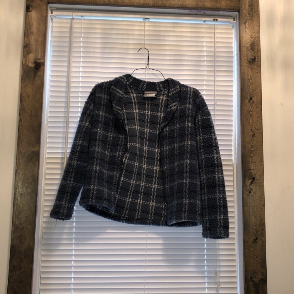 Fluffy jacket plowed